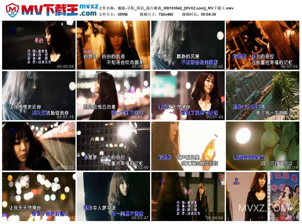 戴妮-寻你_国语_流行歌曲_MB103542